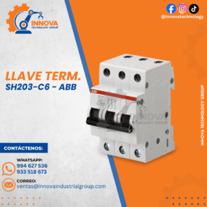 LLAVE TERMOMÁGNETICA SH203-C6 - ABB